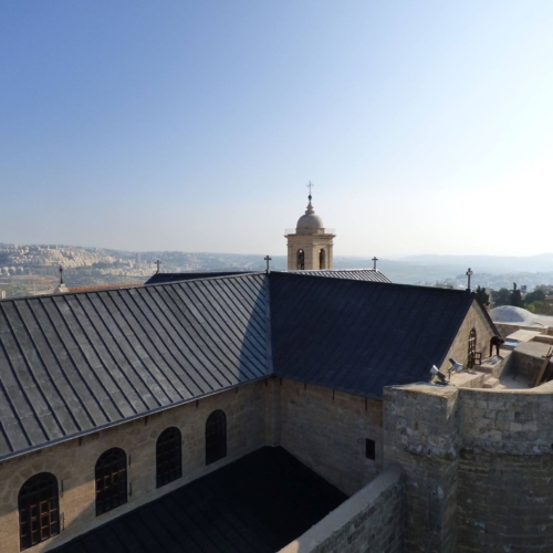 BASILICA DELLA NATIVITA BETLEMME: Fornitura, ad azienda altamente specializzata, dei nostri dispositivi per la realizzazione di un sistema anticaduta.